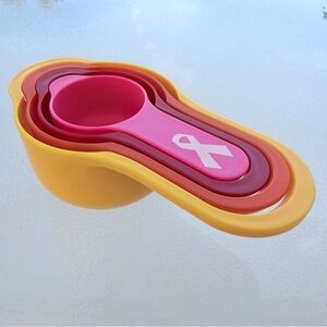 Breast Cancer Awareness Ribbon Nesting Measuring Cups ~ Set of 4
